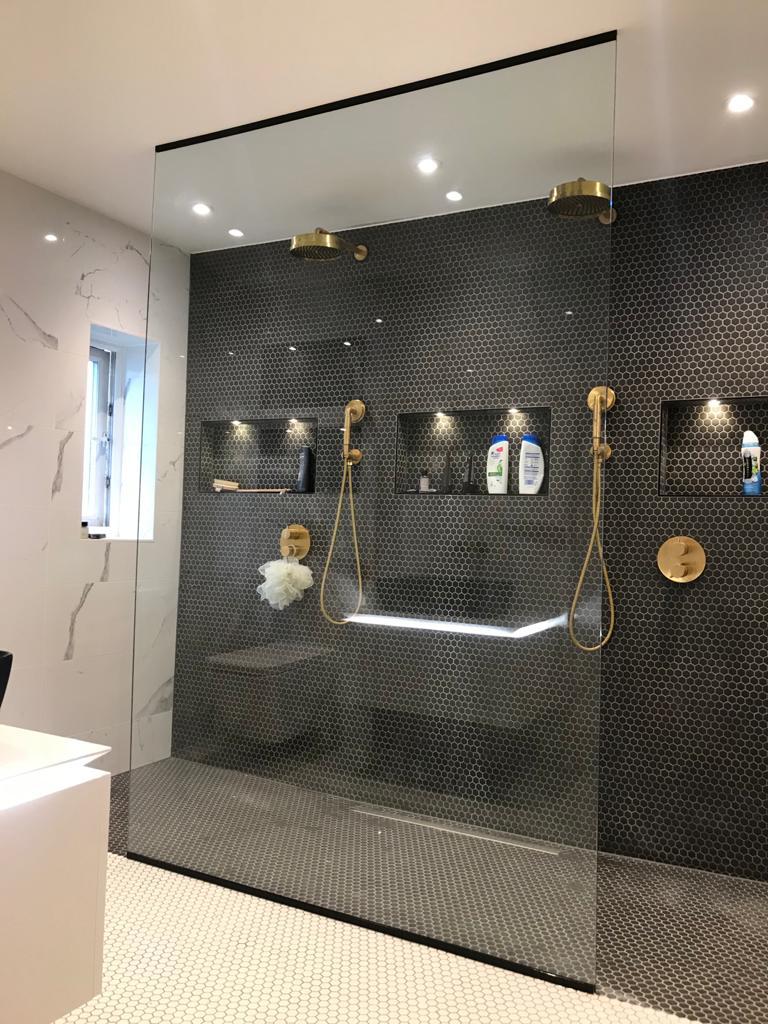 bathroom shower glass shower screen
